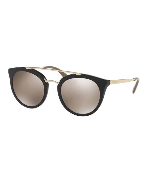 cat-eye double-bridge sunglasses prada|Prada cat eye tortoiseshell sunglasses.